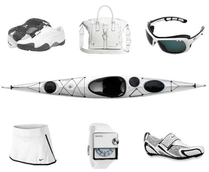 white sport apparel