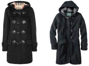 duffle coat by burberry & woolrich