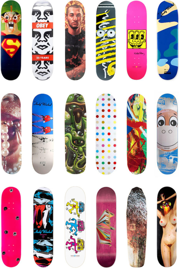 Jeff Koons Set of 3 Supreme Skateboard Decks for Sale